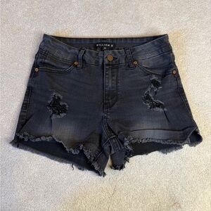 William B Black Denim Shorts Size S